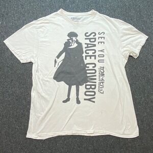 Cowboy Bebop T Shirt XL Mens White See You Space Cowboy Anime Spike Spiegel